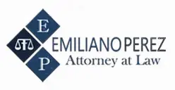 A logo for emiliano perez attorney at law